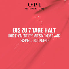 OPI Nature Strong Red and Orange Shades - dlouhotrvající lak na nehty s inovativním veganským složením s přírodními přísadami - pro zářivé nehty