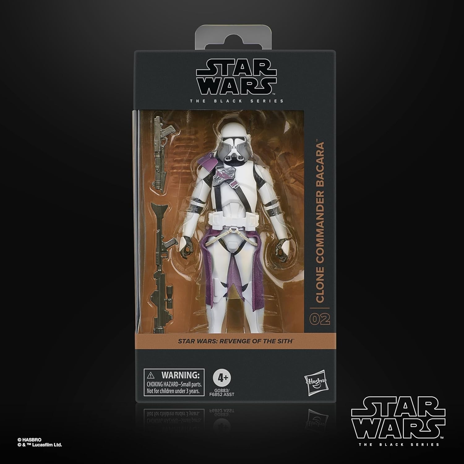 Velitel klonů černé série Star Wars Bacara, Star Wars: Ahsoka prémiová sběratelská figurka (15 cm) Akční figurky Naty Shop