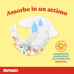 Pleny Huggies Unistar, velikost 4 (7-14 kg), balení 128 ks plen (základní)