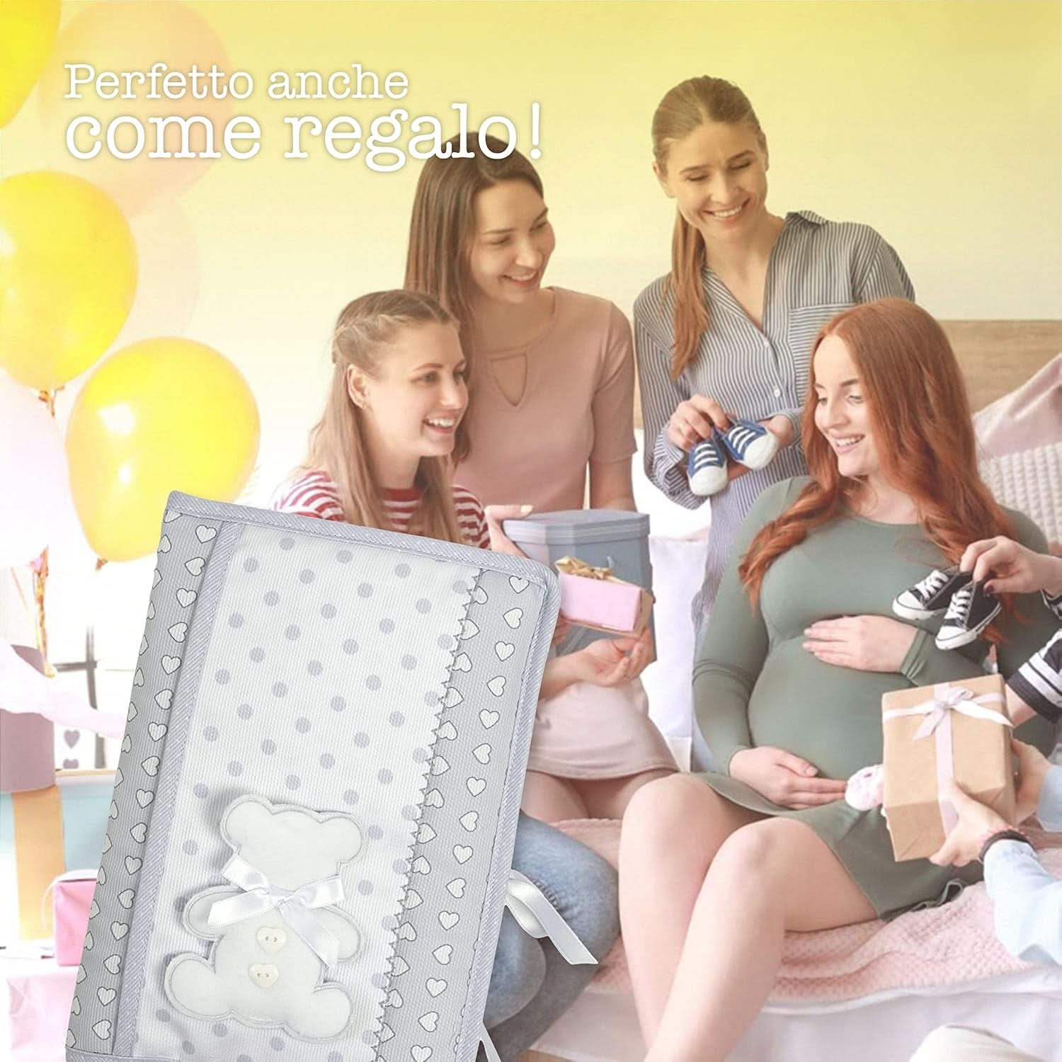Sáček na plenky a ubrousky, organizér na plenky a ubrousky, 100% Made in Italy, šedá barva Baby Wet Wipes Naty Shop