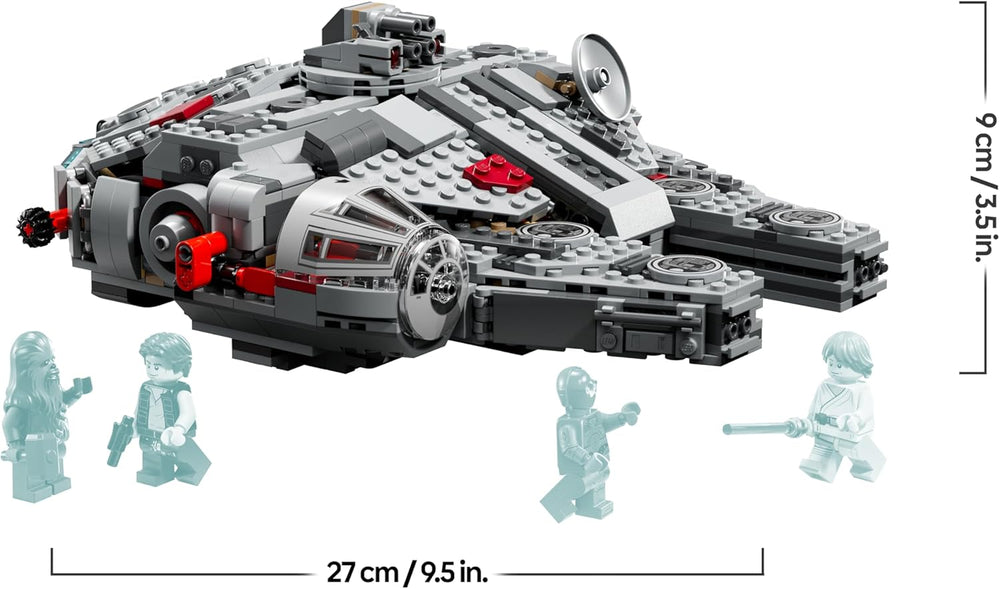 LEGO Star Wars 75426 SMART Play: Millennium Falke Modell - Kompatibilní Interaktives Spielzeug inkl. 4 SMART štítky a 4 minifigurky – nápady na dárky pro chlapce a dívky od 9 let a dospělé fanoušky