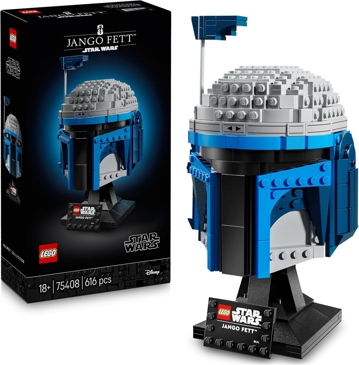 LEGO Star Wars 75408 Helma Jango Fett - Mandalorian Bauset für Erwachsene - Modell mit Ständer, Namesschild and Verstellbarer Antenna - Geschenk für Fans von Angriff der Klonkrieger