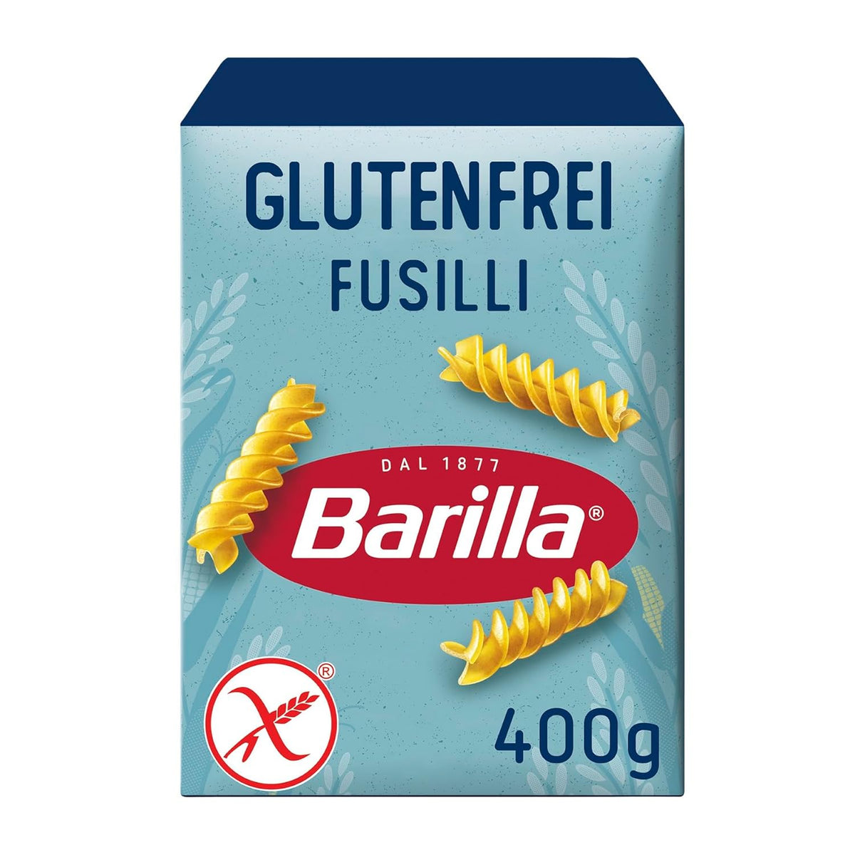 Bezlepkové těstoviny Barilla Fusilli z lahodné kukuřice a rýže - ideální pro lidi s celiakií nebo nesnášenlivostí lepku 400g