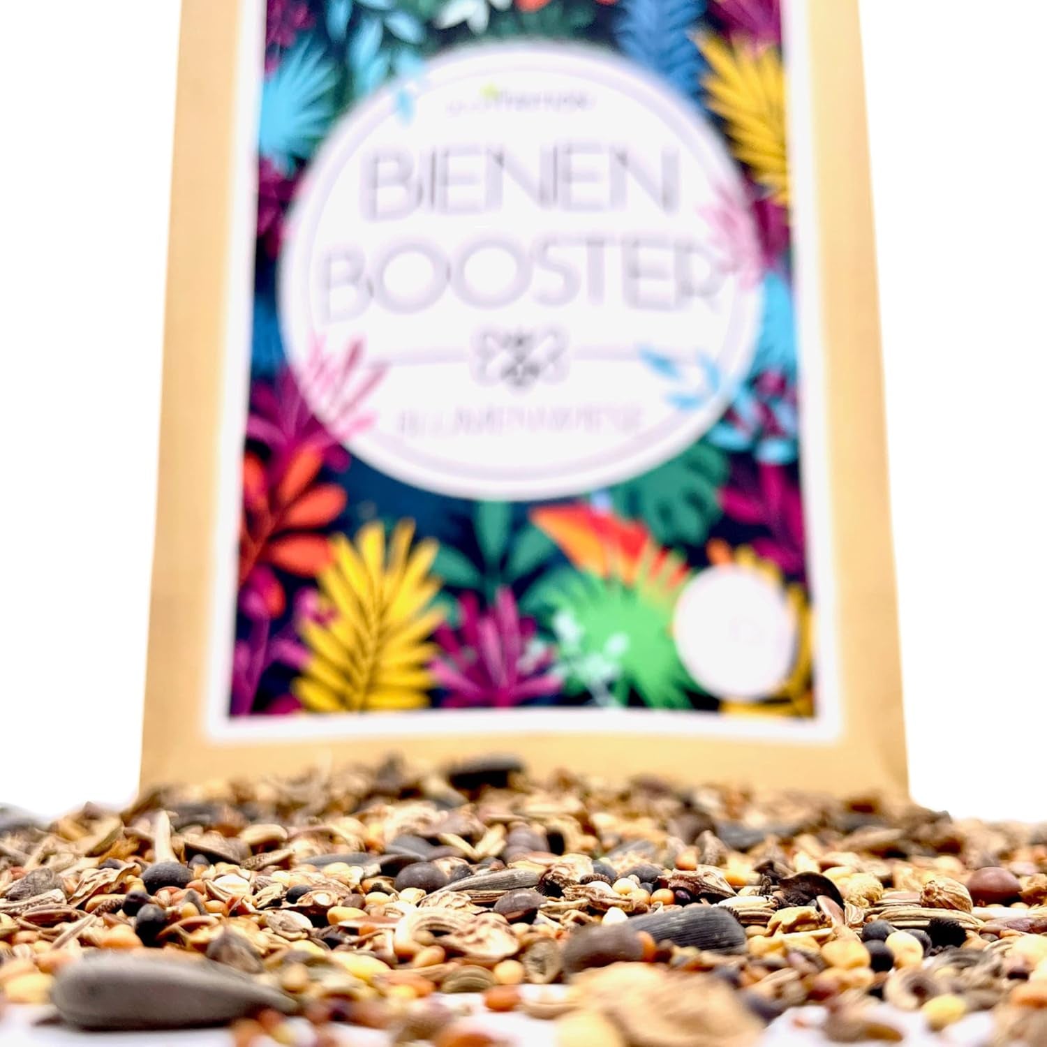 100 G Blumensamen Für 100 Qm Blumenwiese Bienen Booster Im Eigenen Garten Ein- Und Mehrjährig (Blumen-, Kräuter- & Kulturartensamen) Für Ein Bienenparadies Insektenfreundlich