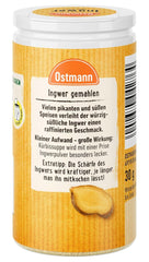 Ostmann Gewürze - Ingwer gemahlen | Nachfüllbare & recyklovatelné balení | 30 g in der Streudose