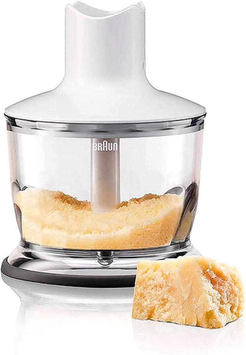 Braun Multiquick 3 MQ 3135 Omáčkový Stabmixer – Pürierstab Mit 11 Geschwindigkeiten plus Turbo-Stufe & Edelstahl-Mixfuß, 750 Watt, Inkl. 600 ml Mix-/Messbecher, Schneebesen & Zerkleinerer, Weiß/Grau Kitchen Naty Shop