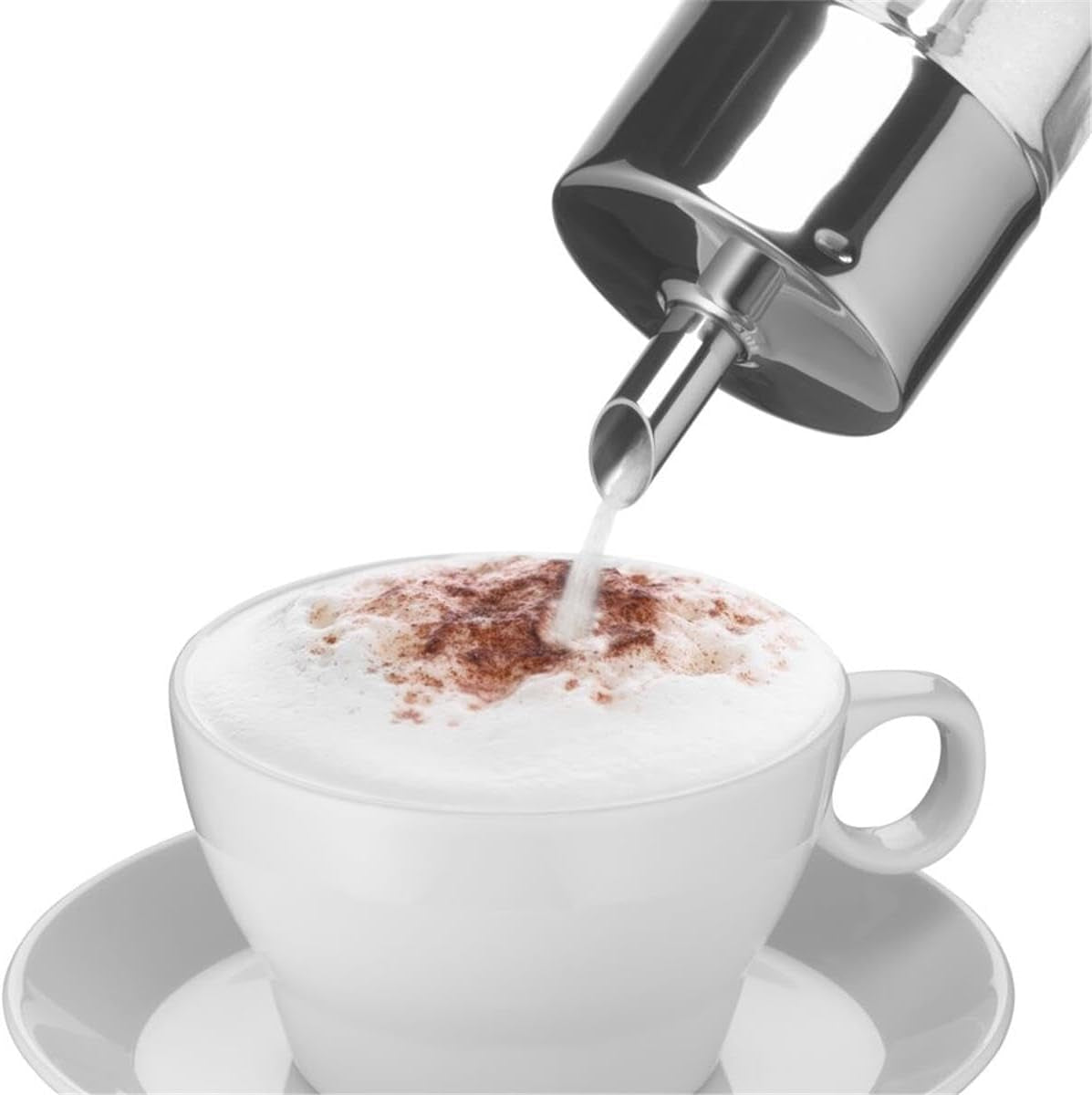 WMF Barista Zahăr Shaker 240g, Sticlă, Dozator de Zahăr, Oțel Inoxidabil Lustruit Cromargan, Ideal pentru Zahăr Alb/Brun, Cacao sau și ca Shaker pentru Mirodenii