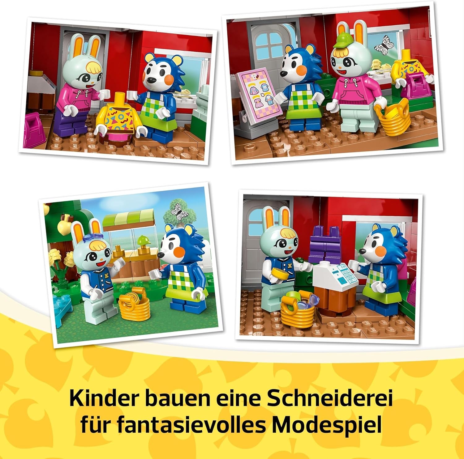 Kreativní stavebnice na hrdiny LEGO Animal Crossing Tailoring Sisters, dárek pro dívky, chlapce a fanoušky videoher od 6 let, dobrodružná sada 77055 Stavebnice Besuche den LEGO-Store