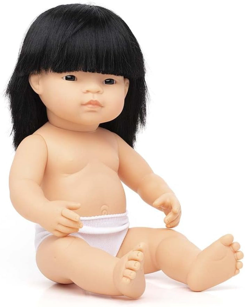 Miniland Babypuppe asiatisches Mädchen 38cm-31056, Zufällig
