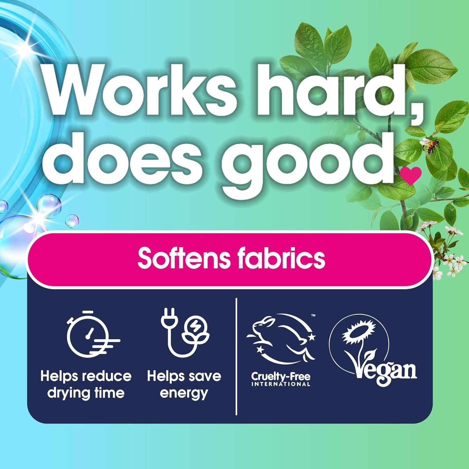 Kuličky do sušičky z nového, měkčího materiálu s variabilním designem. Obsahuje 2 prací prostředky Naty Shop