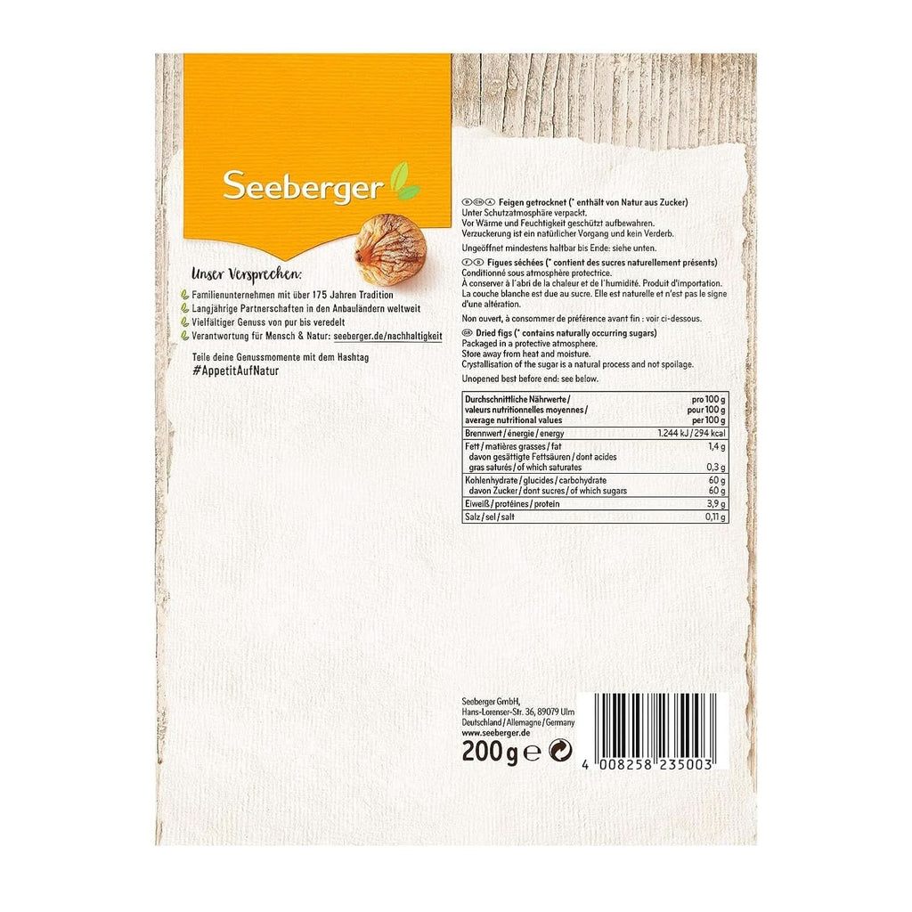 Seeberger Delikatess, Smochine uscate - dulci ca mierea, 12 x 200 grame Produse deshidratate Naty Shop