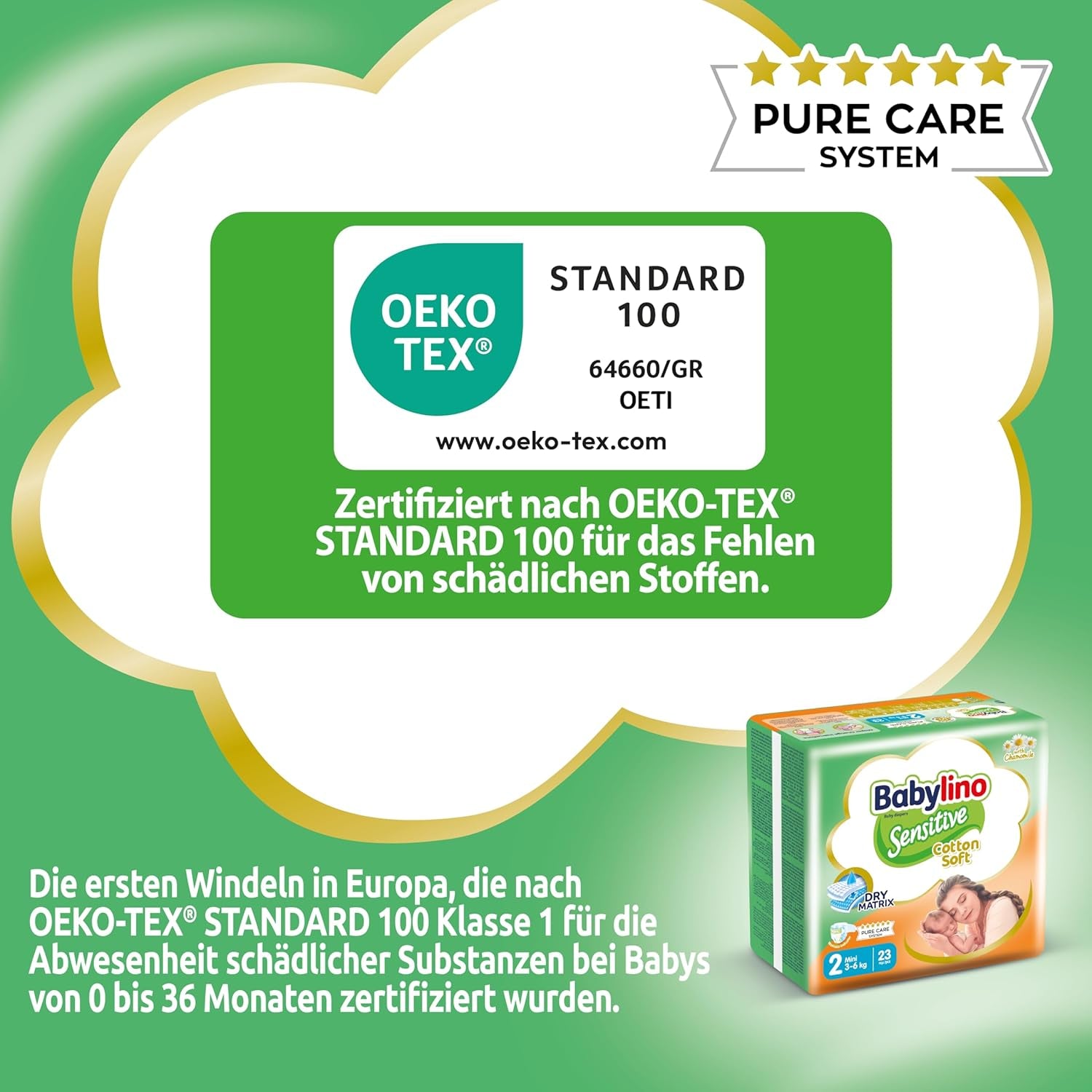 Pleny pro citlivá miminka, velikost 2, mini (3-6 kg), 192 plen