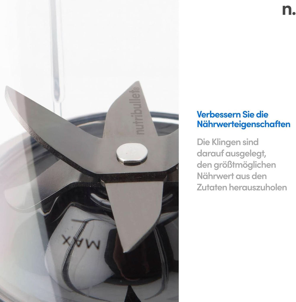 Osobní mixér Nutribullet, mixér Der Leistungsstärkste Für Eine Portion, 1000 Watt Und Leiser Motor, 900 ml Becher Aus Tritan Renew, Leuchtende Touch Bedienknöpfe, Dunkel Grau Bucatarie Naty Shop