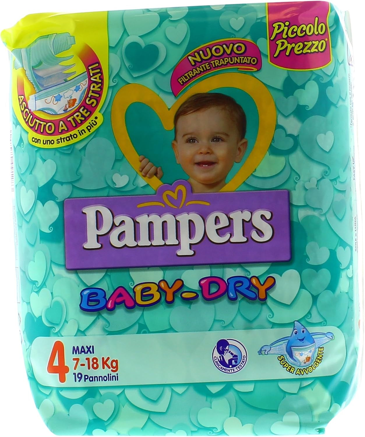 Pampers (stará verze), kalhotky, velikost 4, 9kg-15kg, tři balení (1 x 88 plen)
