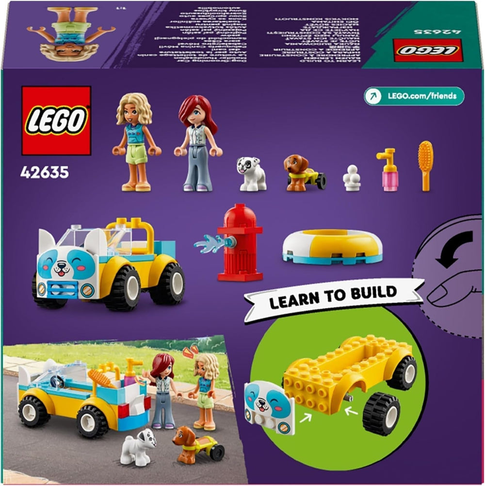LEGO Friends Mobilní salon pro péči o psy, Hrací souprava pro předstírané zvířátko, Hračka pro děti se 2 figurkami a 2 pejsky pro dívky a chlapce od 4 let, Sada pro úpravu psů 42635 Stavebnice Beuche den LEGO-Store