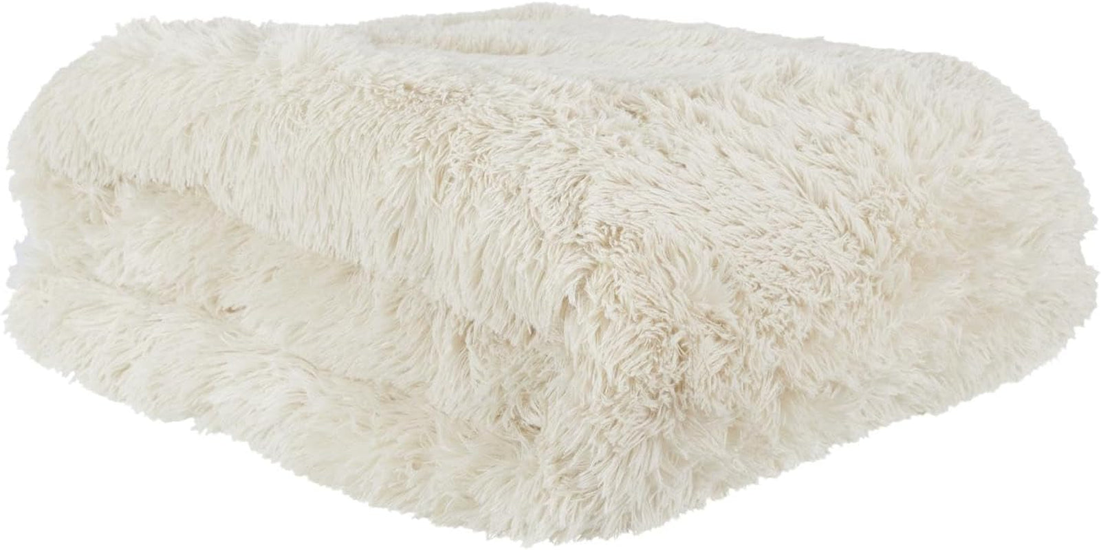 HOME DECO FACTORY Přikrývka s dlouhým vlasem, 220 cm X 240 cm, béžová Přikrývky a přikrývky Naty Shop Výchozí název