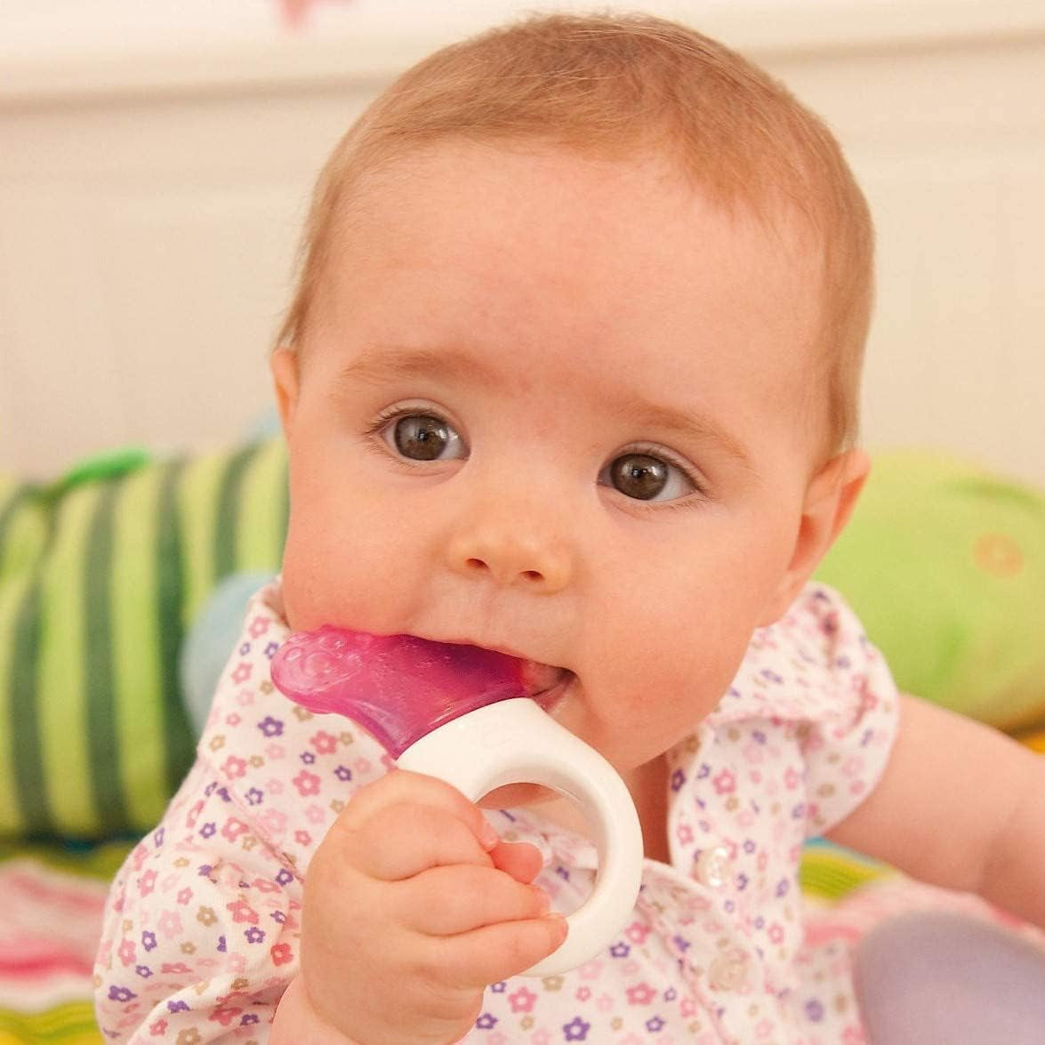 MAM Mini Cooler & Clip, Scobitoare și Clip, Inel de Dentiție, Roz