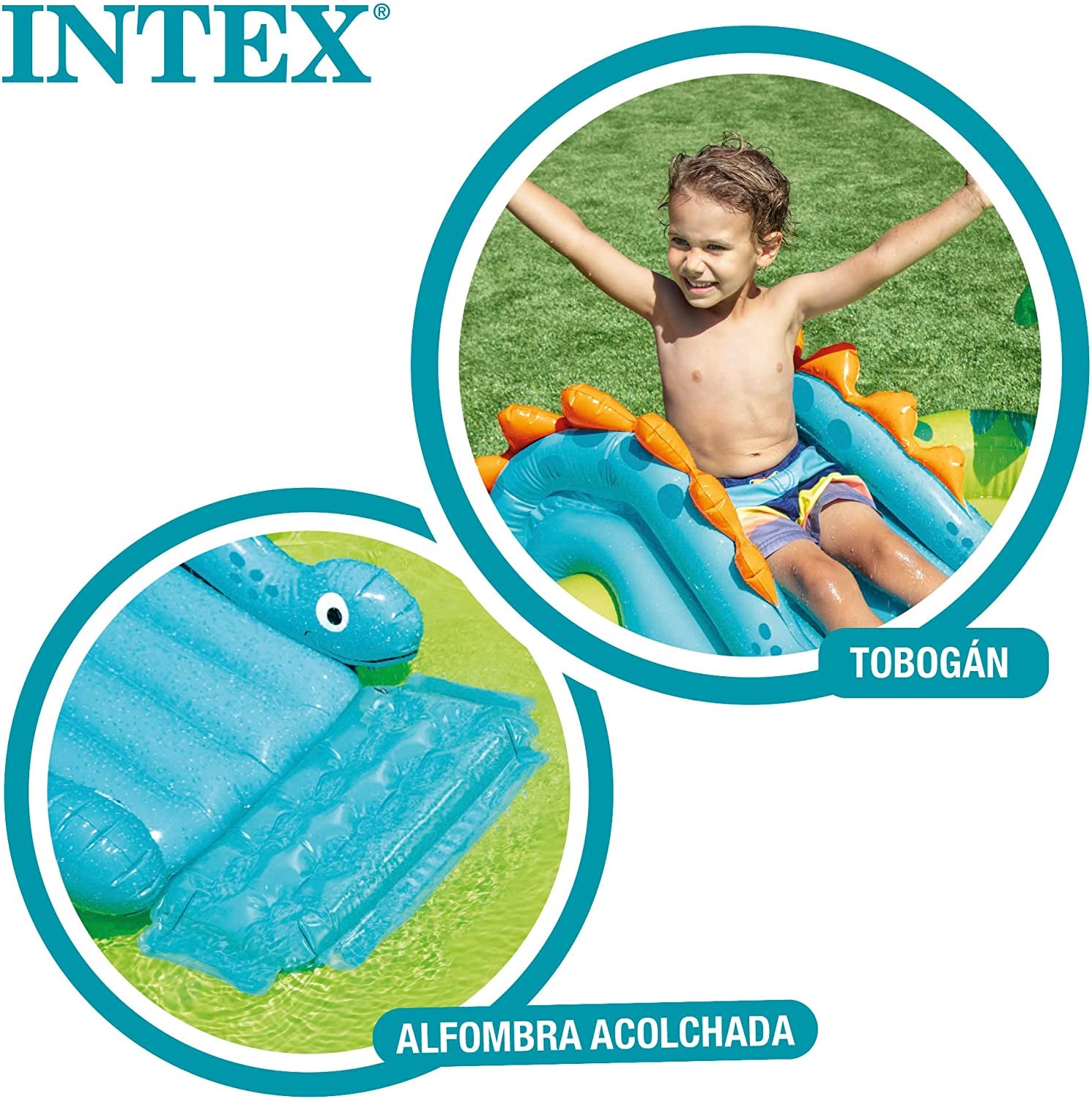 Intex 57166NP nafukovací hřiště s malými dinosaury, vícebarevné