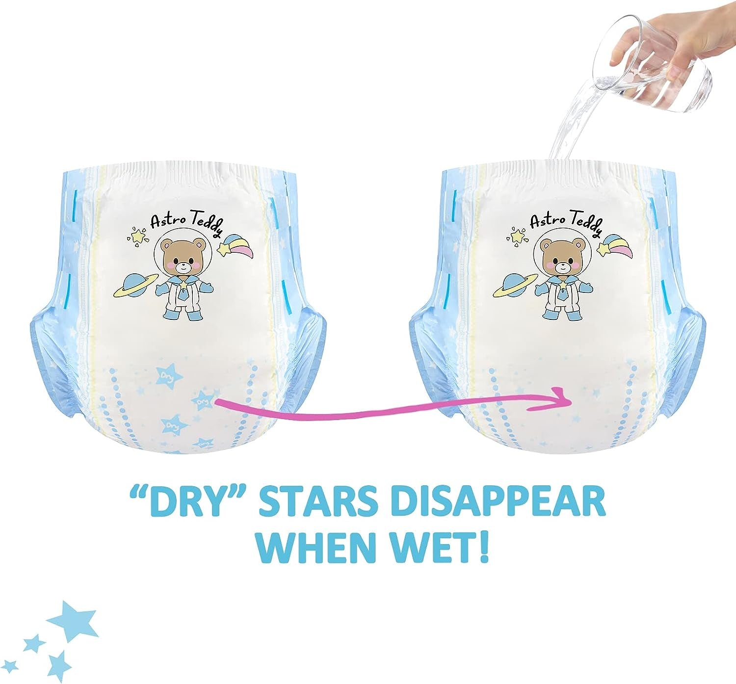 Pleny s potiskem pro dospělé 5500-5800 ml 2 balení, 3 potisky Náhodný sortiment - Astro Miminka (L)