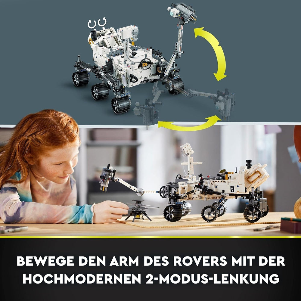 LEGO Space Toy Set 42158 Technic NASA Mars Rover Perserverance s aplikací Ar, Vědecká stavebnice pro dívky a chlapce 10+ stavebnic Besuche den LEGO-Store