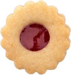 Formă de biscuiți Staedter Linzer, inelară, ø 4 cm/Î 1,5 cm, ondulată, argintie
