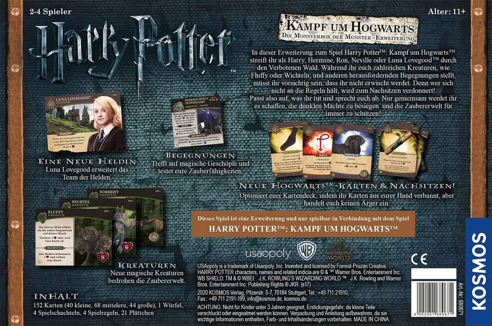 Kosmos 680671 Rozšíření Harry Potter Battle for Hogwarts – Monster Box – Rozšíření hry Harry Potter Battle for Hogwarts pro 2–4 hráče od 11 let