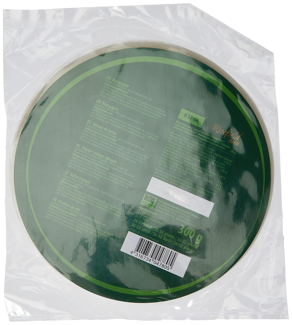 Rýžový papír Ricefield kulatý 22 cm 1 balení (300 g)