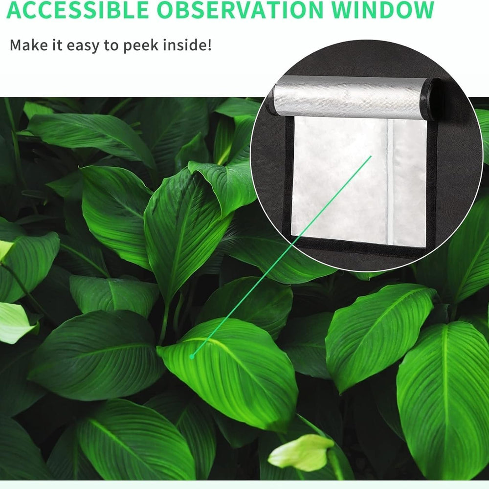 Pěstební stan 80x80x180cm Pěstební stan s odnímatelným vodotěsným podnosem Ideální velikost pro hydroponii