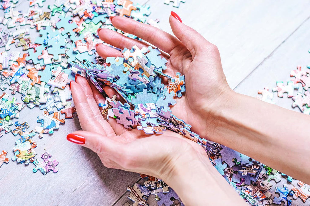 Flowers No. 1 - puzzle panoramic de 1000 de piese pentru adulți Puzzle Naty Shop