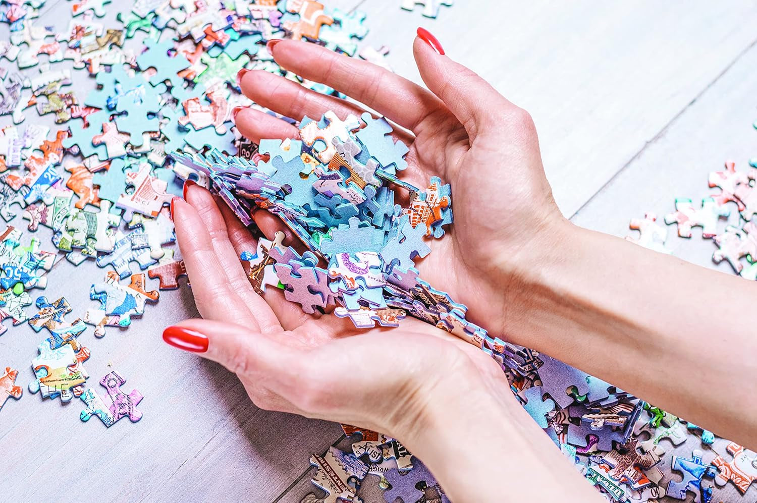 Flowers No. 1 - puzzle panoramic de 1000 de piese pentru adulți Puzzle Naty Shop