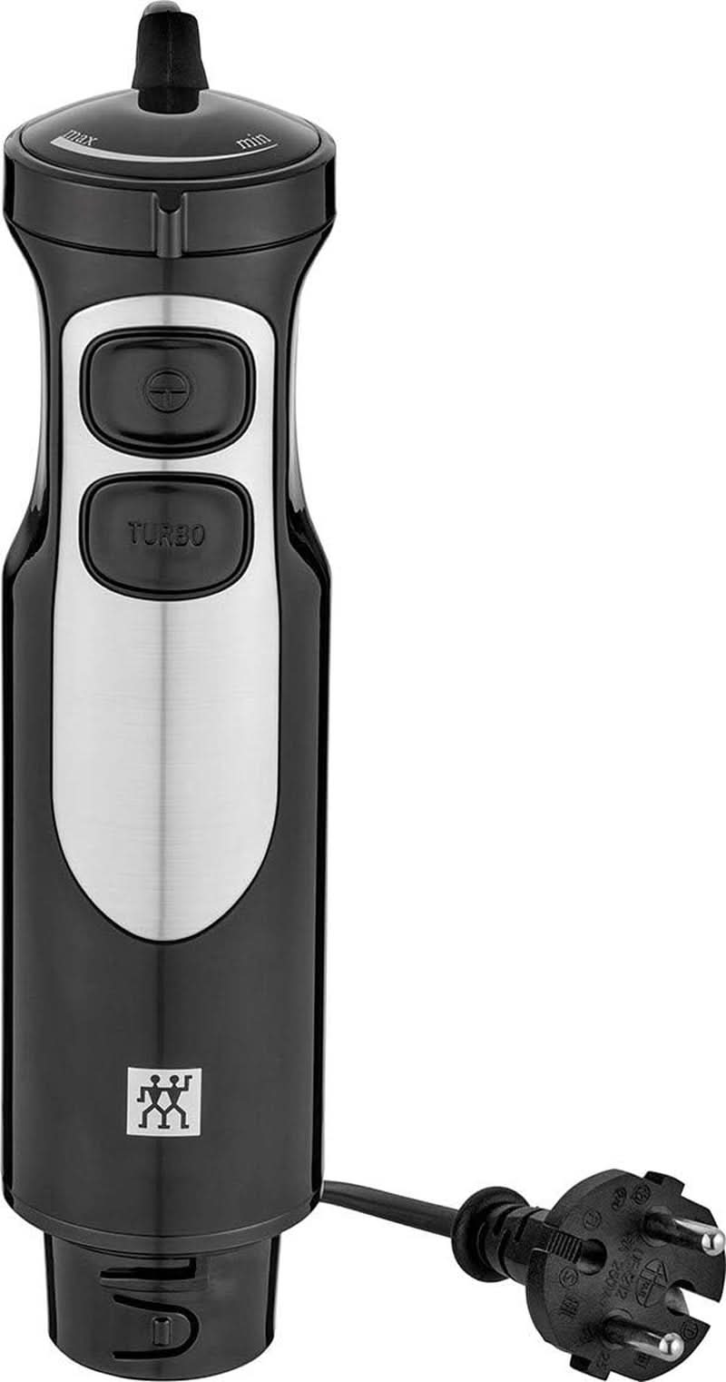 ZWILLING Stojanová baterie, Inkl. 600 Messbecher, 550 Watt, 18/8 nerezová ocel, Edelstahl/Schwarz Matka a dítě Naty Shop