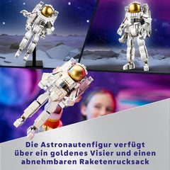 LEGO Creator 3v1 hračka vesmírného astronauta, model psa a vesmírné lodi pro děti, dekorace do školky, kreativní dárek pro chlapce a dívky 9 let 31152 stavebnice Besuche den LEGO-Store