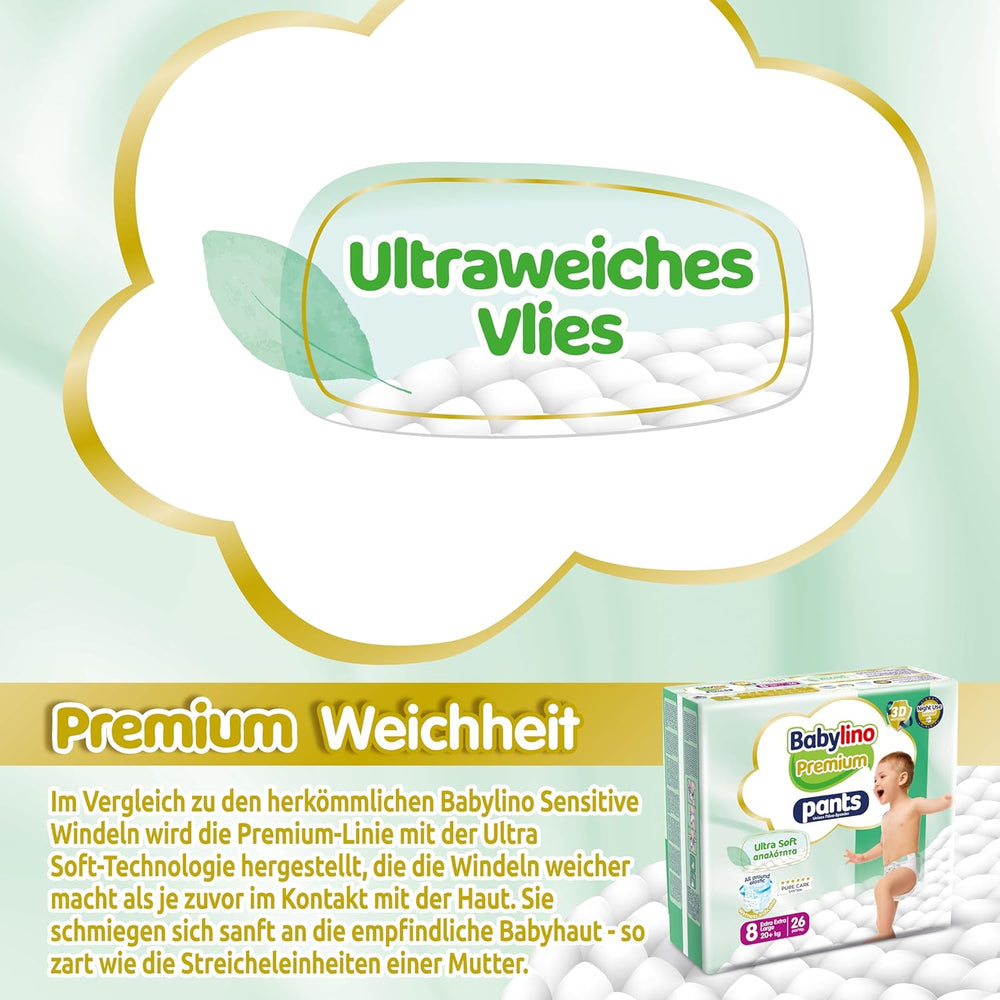 Prémiové kalhoty velikosti 8 s ultra měkkým filtrem, XXL (20+ kg), 26 kusů