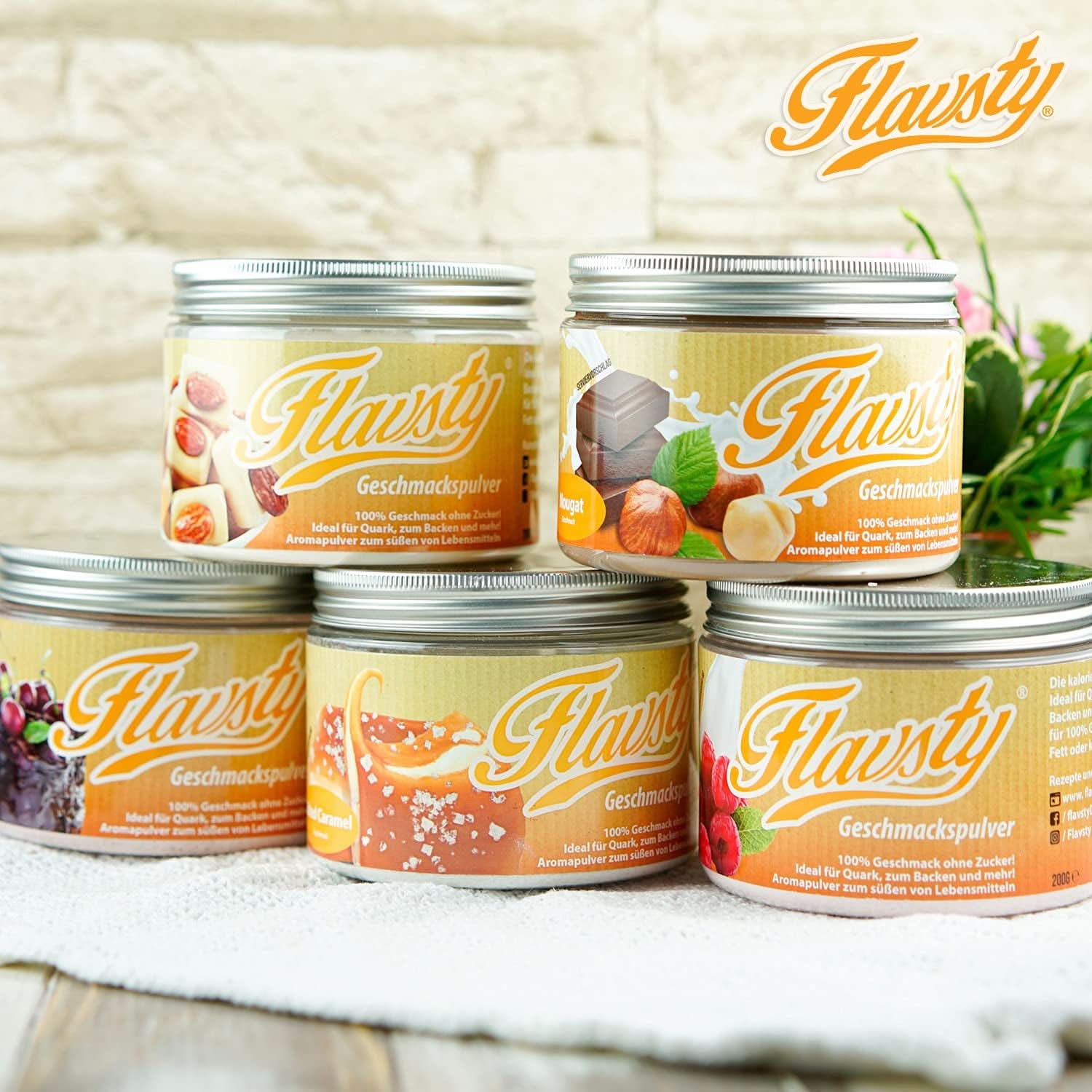 Flavsty® Flavour Powder Marcipán, 50 gramový sáček (10 porcí) Příchutě Naty Shop