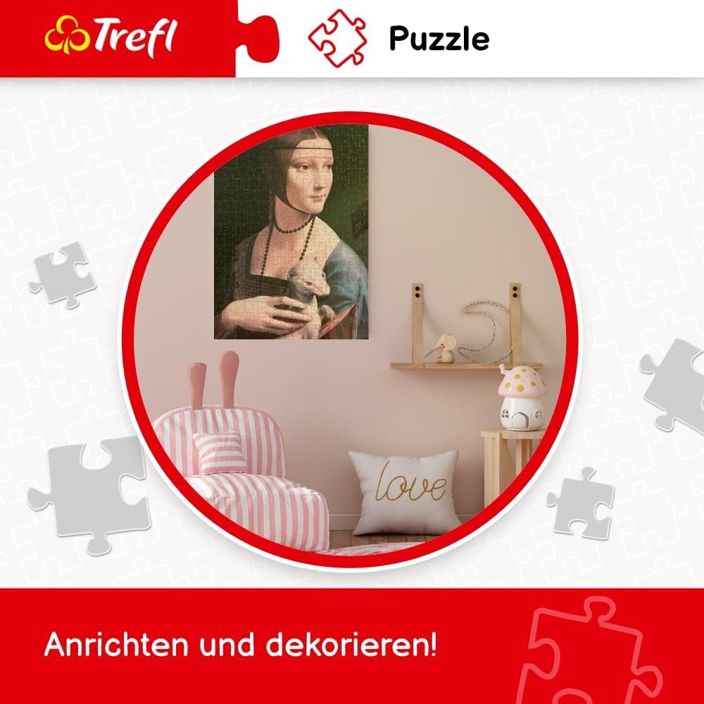 Trefl - Pisica drăguță - Puzzle 500 elemente - Diy Puzzle cu animale, divertisment creativ, distracție, puzzle clasic pentru adulți și copii de la 10 ani în sus Puzzle Naty Shop