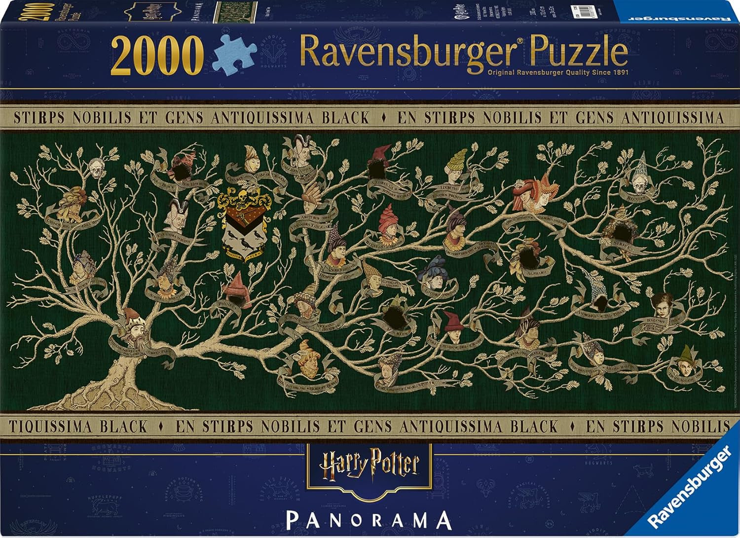 Ravensburger Puzzle 17299 - Rodokmen - Panoramatické puzzle Harry Potter 2000 dílků pro dospělé a děti od 14 let Puzzle Naty Shop