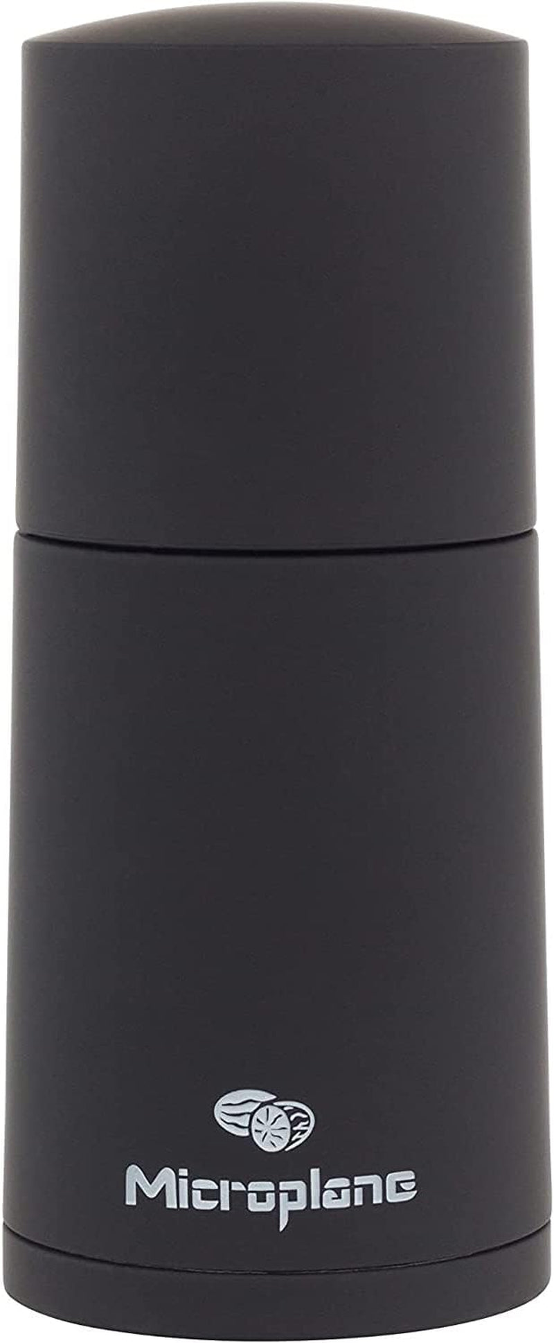 Černý mlýnek na koření Microplane na muškátový oříšek, skořici, fazole tonka, dlouhý pepř a další suché koření Rošty a mlýnky Naty Shop Black Single