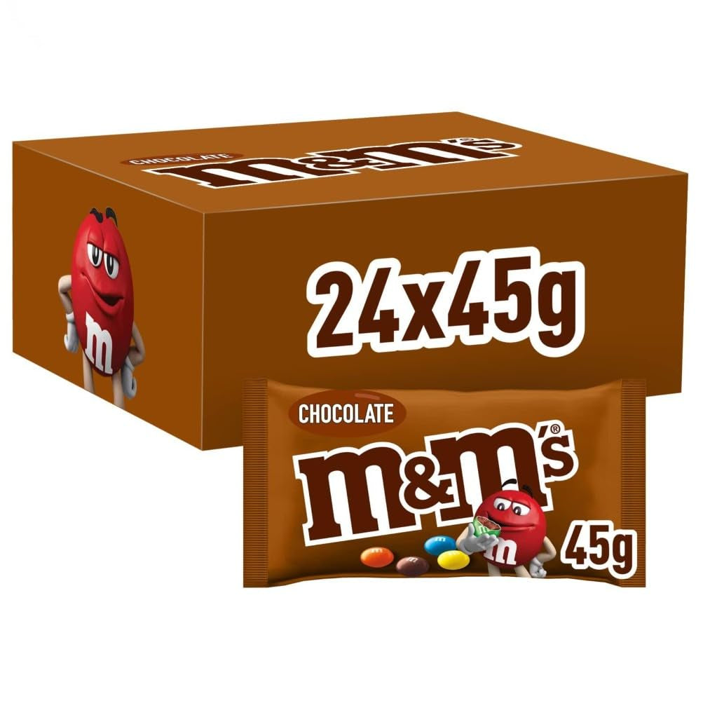 M&M's Arašídové čokoládové hromadné balení 24 x 45 g Čokoláda Čokoláda s arašídovou příchutí Čokoláda (1080 g) Ideální jako pamlsek na téma fotbal