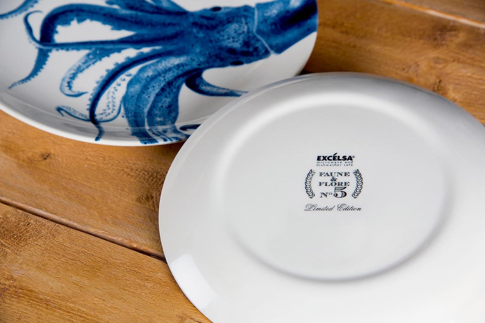 Farfurie Excelsa Flora & Fauna, ceramică, multicoloră