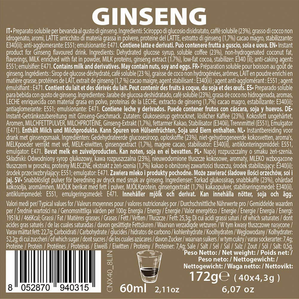 Instant soluble product Ginseng capsules 4.3g x 40 capsules