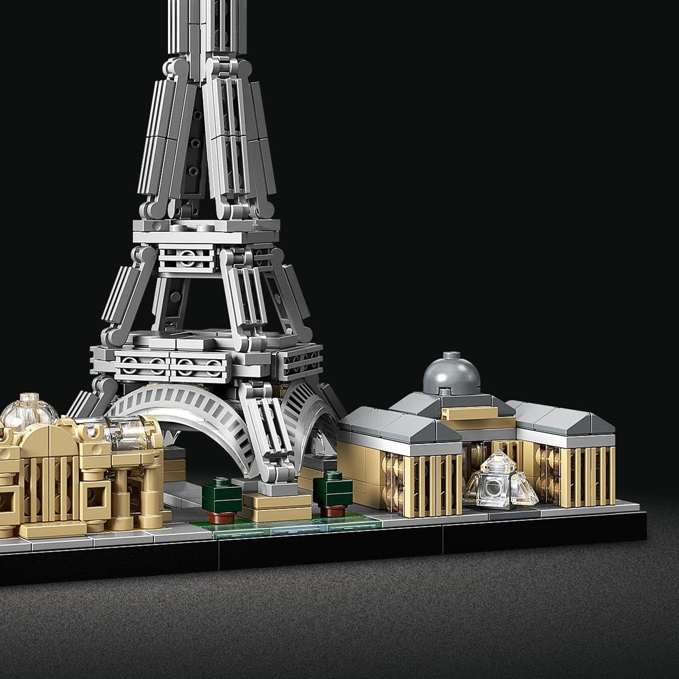 LEGO Architecture Paříž, Eiffelova věž, Champs-Élysées a modelová stavebnice Louvre, kolekce Skyline, dekorace pro domácnost a kancelář, nápady na dárky pro sběratele, muže a ženy 21044 Stavebnice Besuche den LEGO-Store