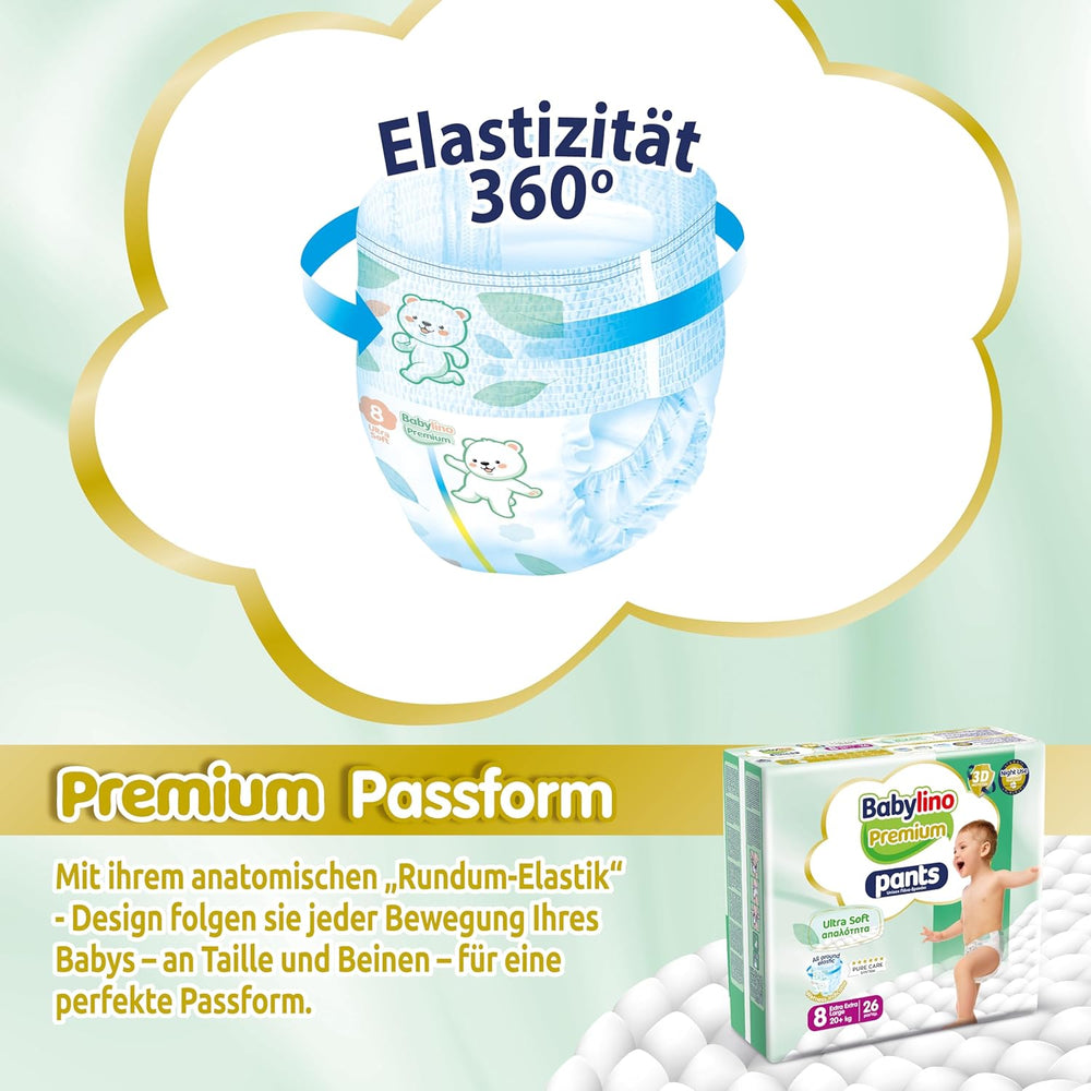 Prémiové kalhoty velikosti 8 s ultra měkkým filtrem, XXL (20+ kg), 26 kusů
