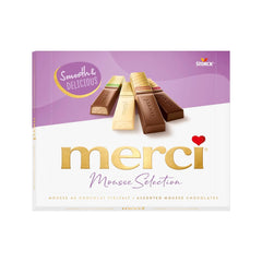 merci Finest Selection Mousse au Chocolat Variety – 1 x 210 g – Speciality Vynikající čokoládová pěna – Plněné i neplněné pralinky