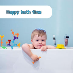 Balení 48 přísavek, Montessori hraček do vany Maminka a miminko Naty Shop