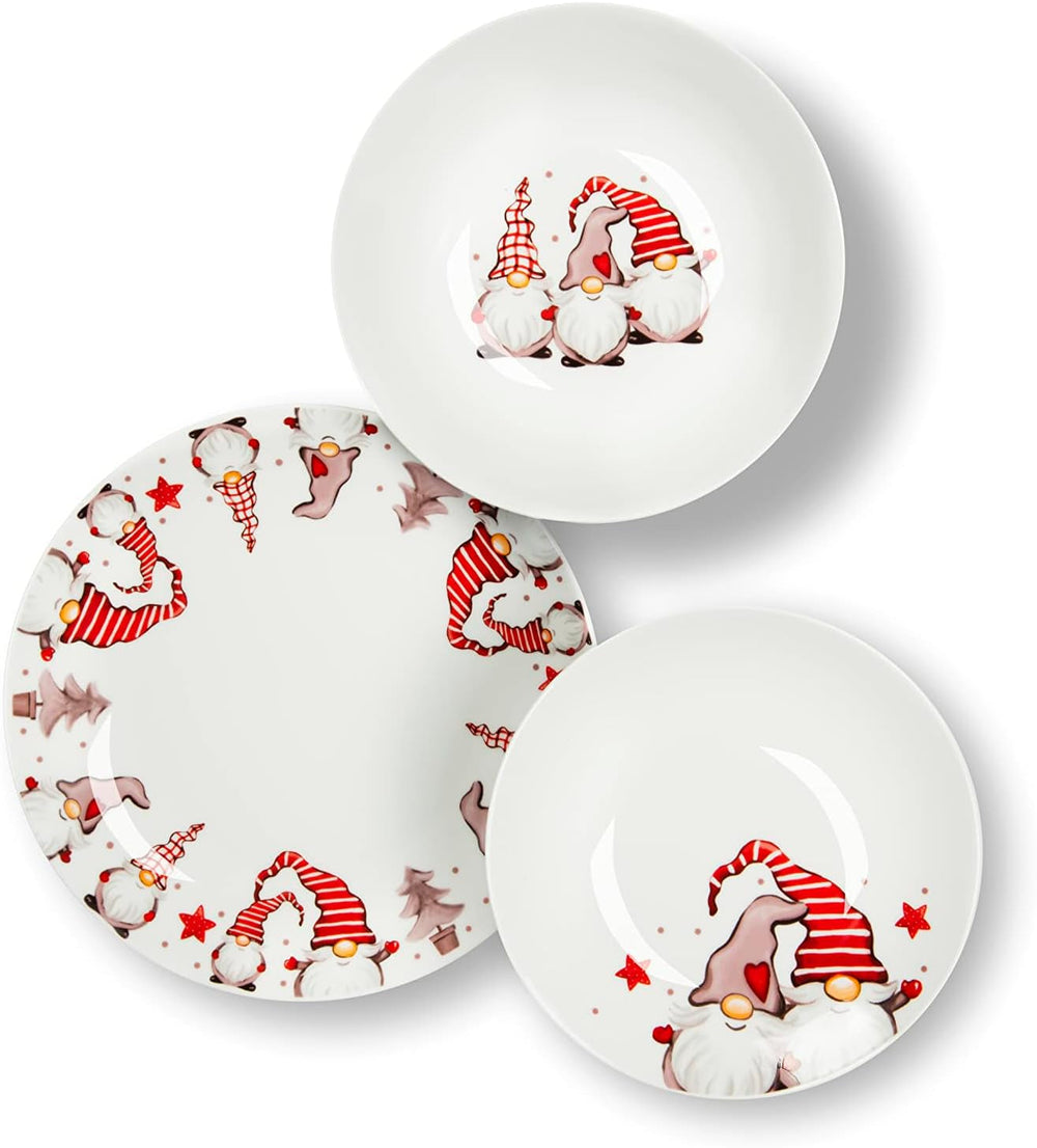 Excelsa Gnomo Tellerservice 18-Teilig Seturi vesela masa Naty Shop