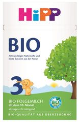 Pokračovací mléko HiPP 3 Bio (4 x 600 g) - po 10 měsících, s Omega-3 (DHA, ALA), vápníkem, vitamínem D, v nejlepší bio kvalitě