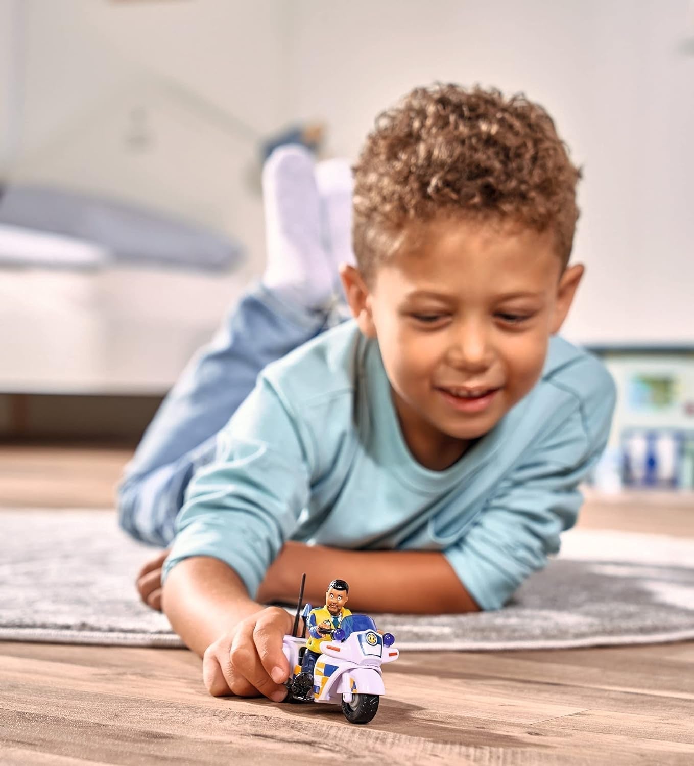 Simba 109251092 - Policejní motocykl Hasič Sam, S figurkou Malcolma, S příslušenstvím, Sezóna 12, Od 3 let Akční figurky Naty Shop