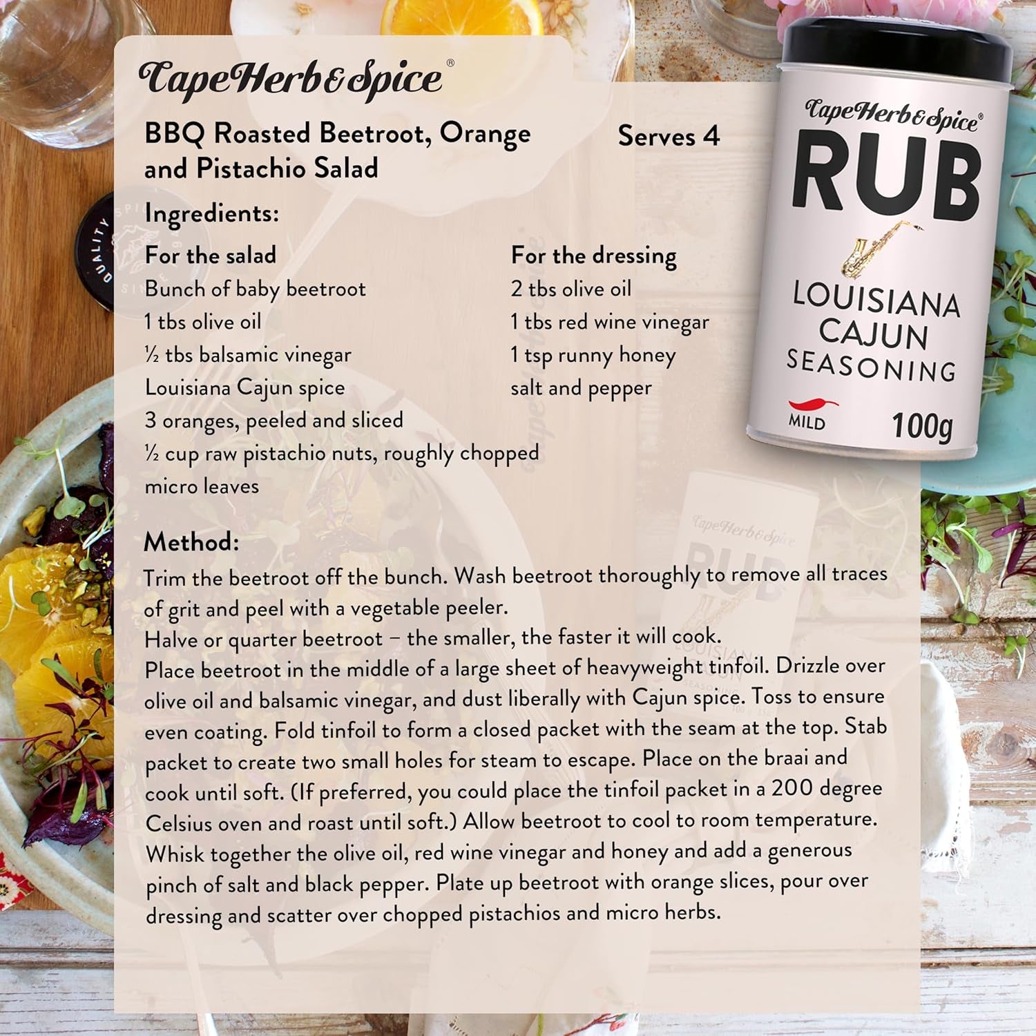 Rub, Louisiana Cajun g, 100 g