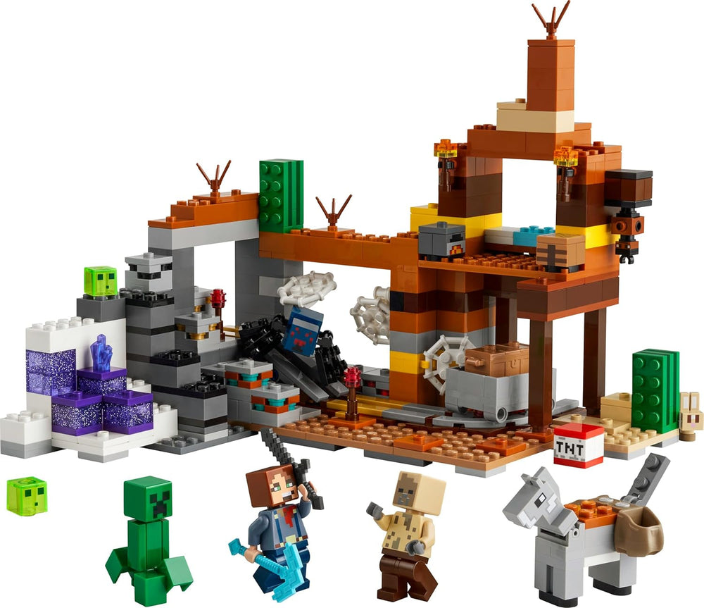 LEGO Minecraft Badlands Mine Videohra Minařská sada hraček pro chlapce a dívky ve věku 8+ Zábavná stavebnice Kostky Dobrodružná sada Dárek k narozeninám 21263 Stavebnice Besuche den LEGO-Store