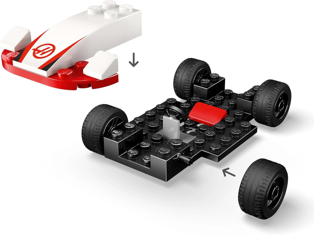 LEGO City Závodní vozy F1 Williams a Haas F1 - Hračka Formule 1 se sestavitelnými auty a 2 minifigurkami závodních jezdců - Nápady na malé dárky pro chlapce a dívky od 4 let 60464 Stavebnice Beuche den LEGO-Store